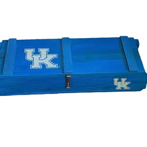 Customizable Kentucky Blue Ammo Crate with UK Logo for Storage and Organization