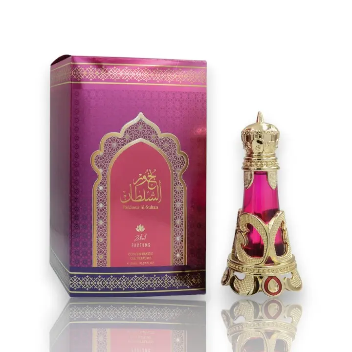 Zakat Parfums | Bakhour Al Sultan | Women's Fragrance | 20 ML | Concentrated Oil | Saffron - Rose petals & Citrus zest