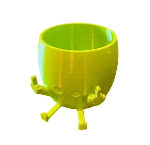 Middle Finger plant pot with hole