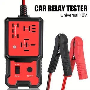 12V Car Relay Voltage Tester, Automotive Voltage Tester, Universal Battery Checker with LED Indicator, Abs Material, Indoor Electrical Wiring, Suitable for Car Diagnostics
