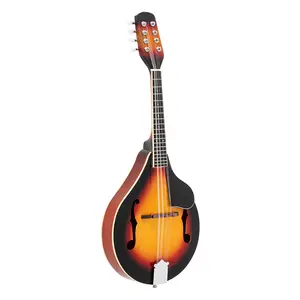 A-Style Mandolin Sunset - Mahogany & Rosewood Construction w/Guard Board, 8 Steel Strings for Rich Bright Tones