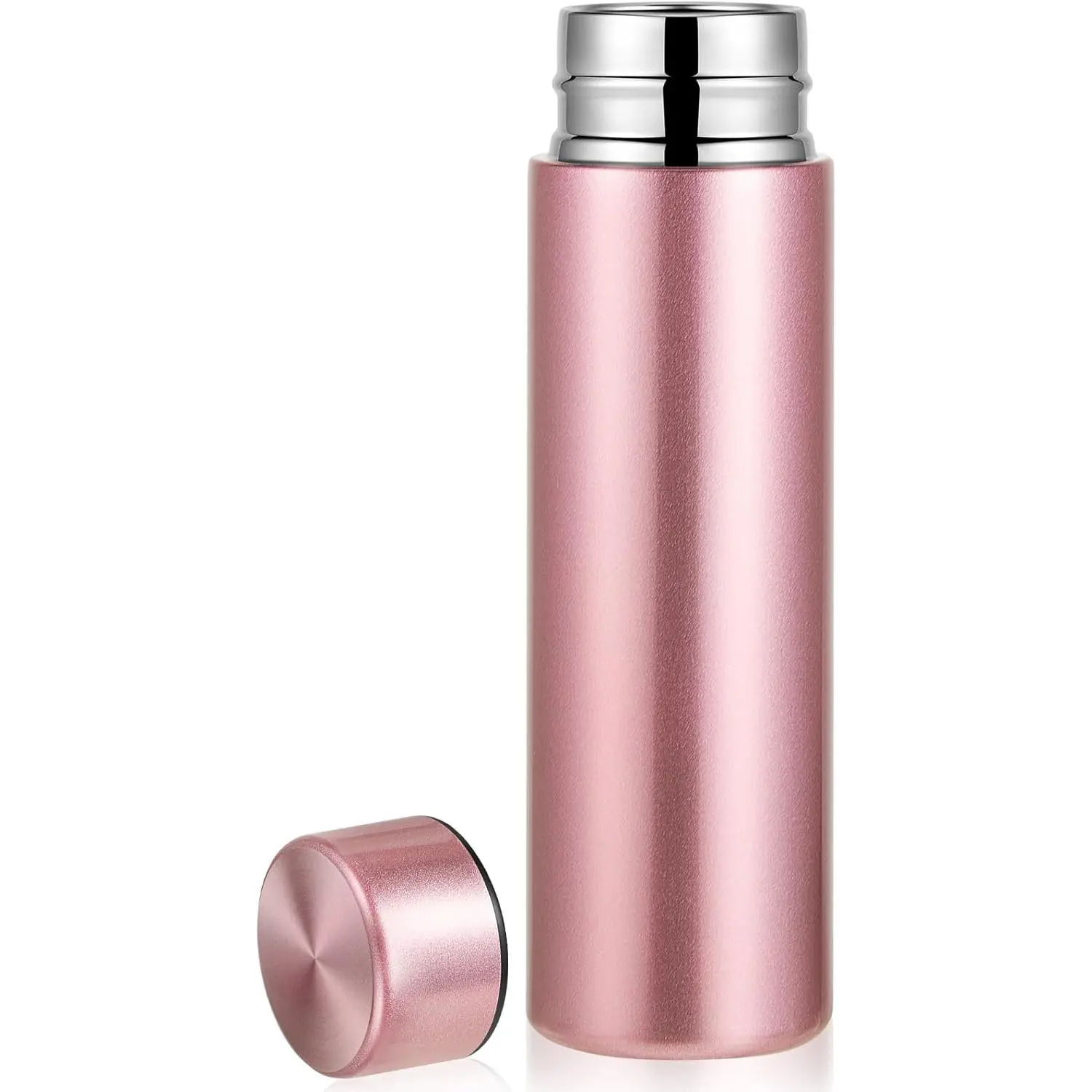 5oz Mini Water Bottle Mini Insulated Stainless Steel Bottle Purse Water Bottle Cute Leak Proof Flask Keeps Drink Cold and Hot for Purse Women(Pink,)