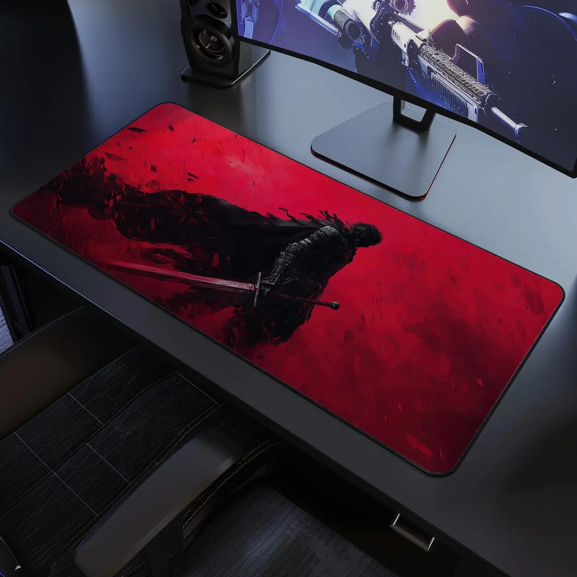Berserk Mousepad, Guts, Mousemat, Desk mat, TCG, CCG, Custom, Anime, Mousepad, Gamepad, Accessory, Playmat, Custom Mousepad, Gaming, Esports
