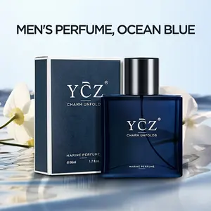ycz charm unfold 50/45Ml/ 1.7/1.5Fl Oz Men'S Fragrance - Woody Fuchsia Notes, Violet Leaves, Bergamot And Sandalwood, Fresh And Elegant For Office And Dating, Niche Boutique Fragrance, Exclusive Gift For Graduation Season/Halloween/ Christmas Gift.