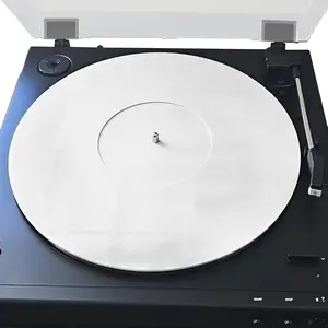 White Acrylic Turntable 11.75" Slipmat for 12" Vinyl Record Player Anti-Static & Noise Reduction Accessory