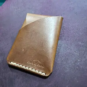 Cash and Son River Front Pocket Wallet - Made from Leather, Brown Color, Compact Design, Ideal for Everyday Use