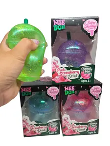 Bigger Frappuccino Squishy Coffee Sugar Texture Fidget Toy Stress Relief Hand