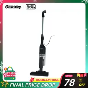 Black + Decker PowerSeries Flip Corded Upright Vacuum Cleaner with Powerful Suction and Easy Handle