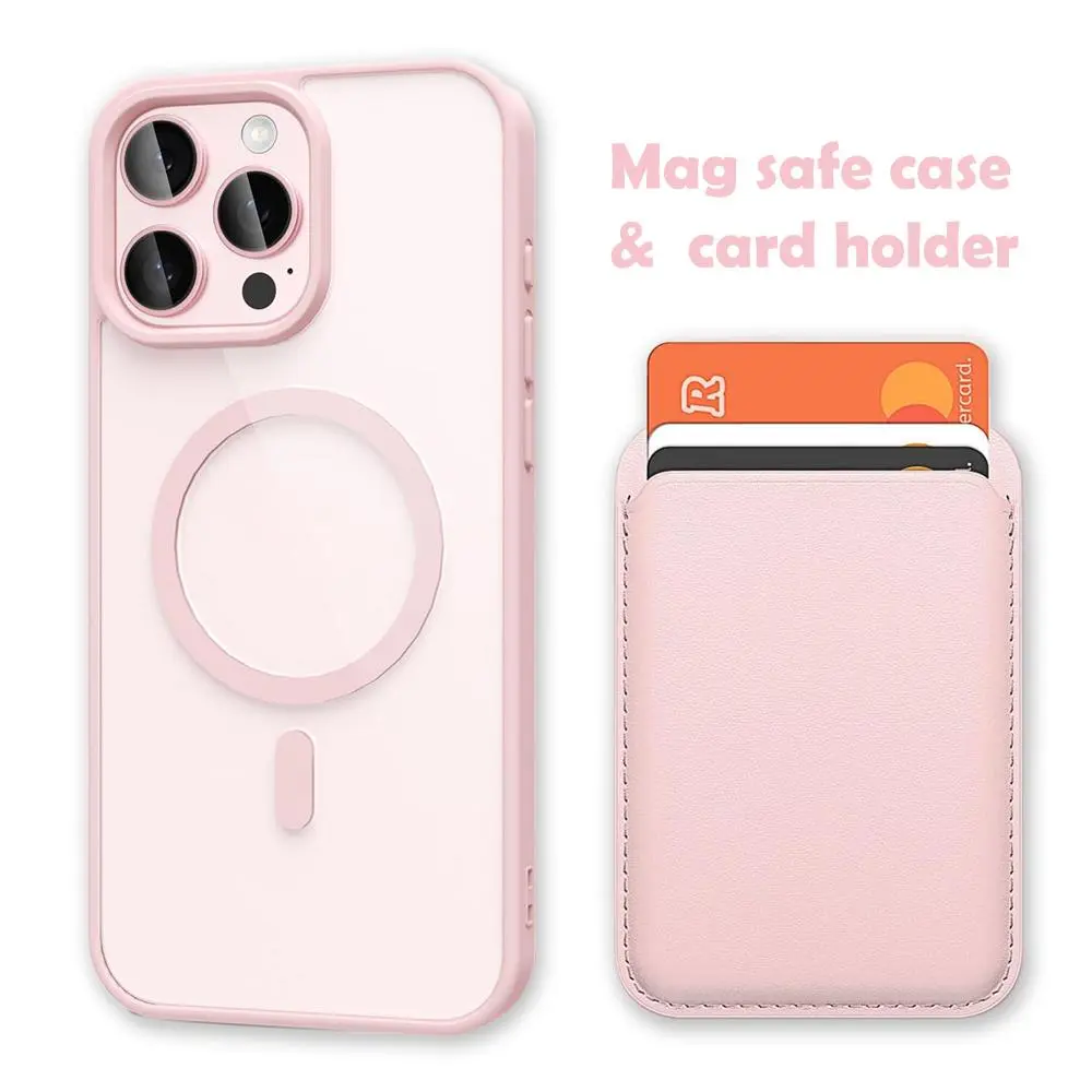 Magnetic Leather Phone Case for iPhone 13 & iPhone 17, MagSafe-Compatible, Detachable Handy Magnetic Wallet Credit Card Holder with RFID Blocking, Durable Heavy-Duty Shockproof Slim Protection Accessories