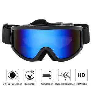 Skiing Goggles For Skiing Snowboarding Cycling Offroad Or Other Outdoor Sports Windproof Ski Goggles UV400 Anti-Scratch Dustproof Goggles Clear for Men Women Youth Kids