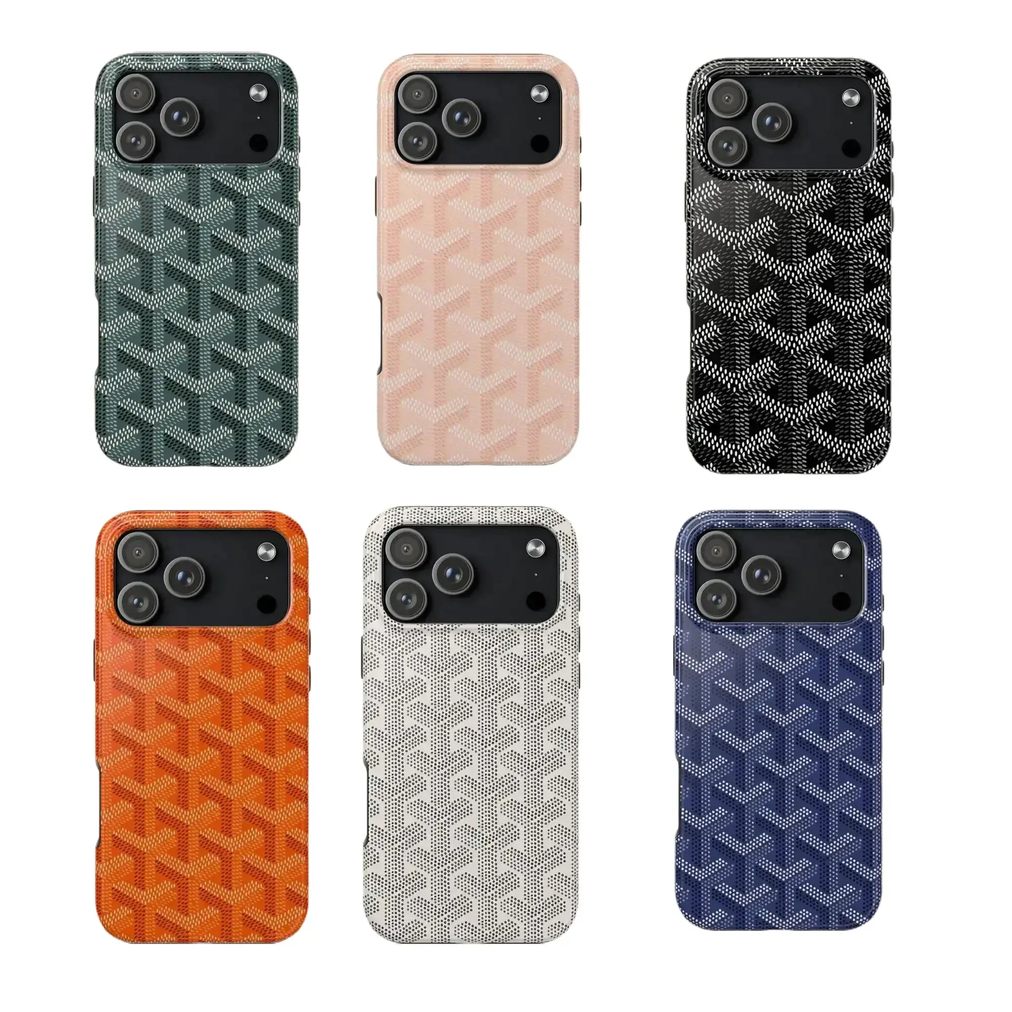 Chic Parisian Classic Dogtooth Textured TPU Smartphone Case - Anti-Scratch, Tough Phone Case Military Grade Indestructible Shockproof for iPhone 17 16 15 14 13 12 11 Pro Max Plus