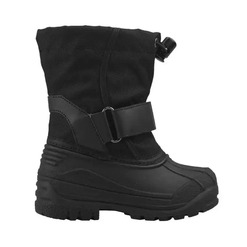 Oaki Black Velcro Snow Boot
