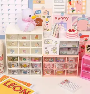 Crystal Accessories 9 Drawer Storage Container,crystal bead bracelet jewelry collection box,craft storage Organizing Glass Durable Plastic Organizers Organiser Multi Compartment Design