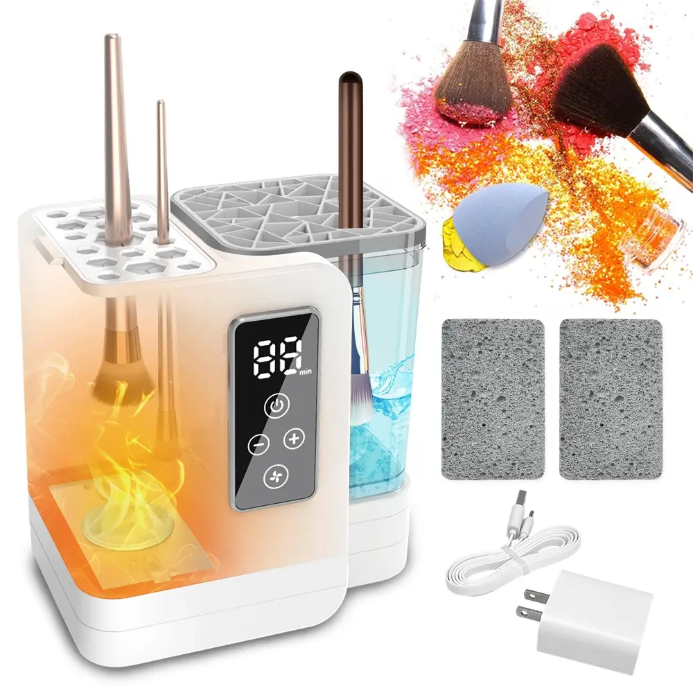 Multifunctional Makeup Brush Cleaner & Dryer, Removes Daily Dirt and Stubborn Makeup Residue, Low Noise, Essential Beauty Tool, Brush Cleaning Tool, Cosmetic Brushes Cleaner
