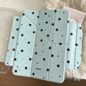 Blue Star iPad Pro Hybrid Case, Cute Air 7/6 Tablet Cover, Anti-Bend Pen Slot, Acrylic+tpu Material, Fits iPad 11th Gen, Unisex