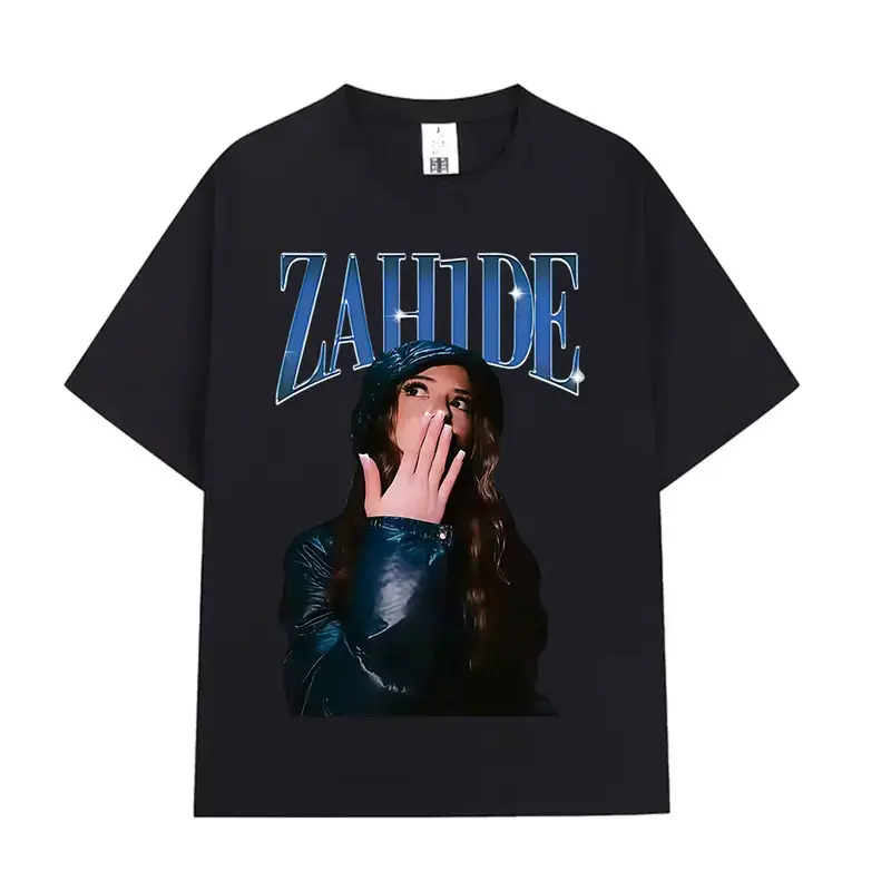 Zahide Merch Graphic T-shirt Men Women Clothing Fashion High Quality T Shirts Cotton Oversized Short Sleeve Harajuku T-shirts