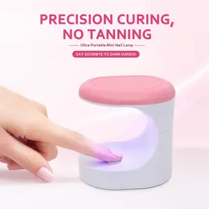 Mini LED/UV Nail Art Lamp for Gel Nails Mini UV Light for Gel Nails, Small Curing Light, Eggshell LED Nail Lamp, Fast Curing