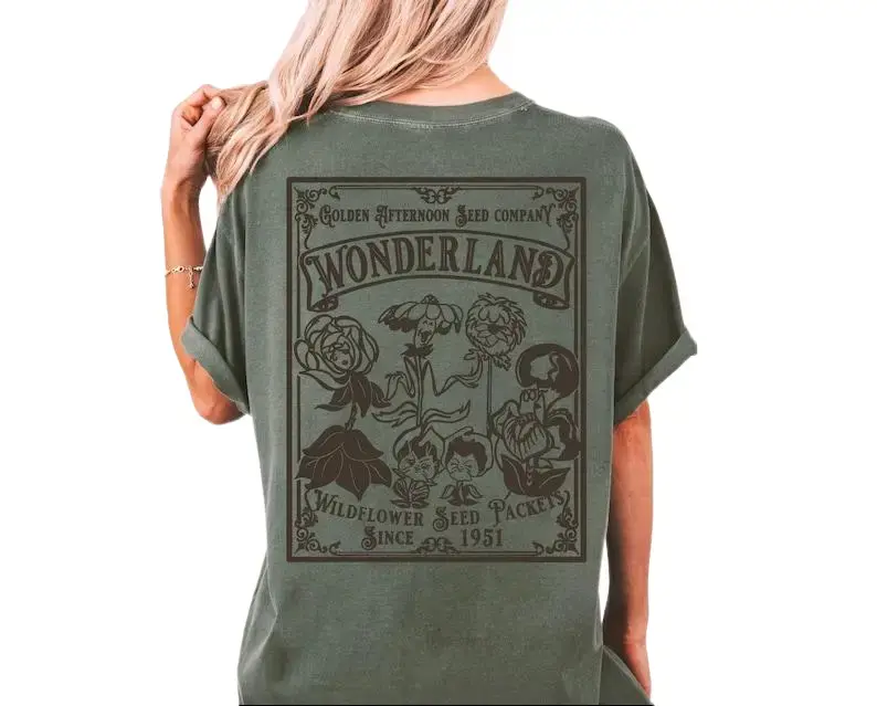 Made in USA, Retro 90s #Alice in w0nderland stuff Unisex T-shirt, Book Shirt Bookish Things Literary Shirt Reading Shirt Light Academia, Vintage Cartoon Shirt For Men For Women