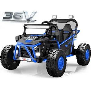 36V Powerful Kids Ride-On UTV for Big Kids 6+ | 2-Seater 400W Off-Road Car, 5–8 MPH, Real Driving, EVA Tires & Metal Frame