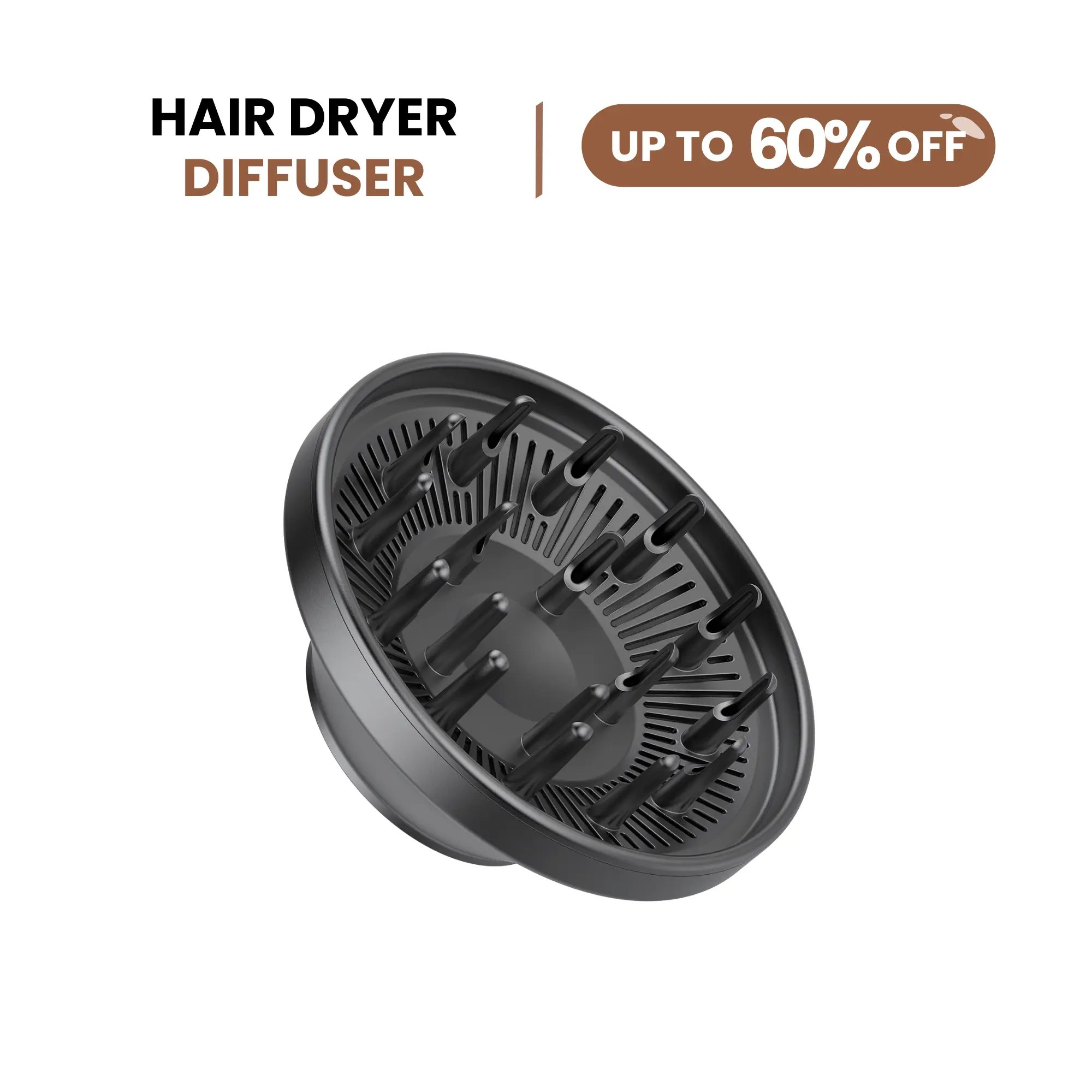 【FALL PICK】Hair Dryer Diffuser - Bluvol Replacement Part for H10 Series H101, Blow Dryer Attachment, Diffuser Curly Hair, Heat Protection, Effortless Installation
