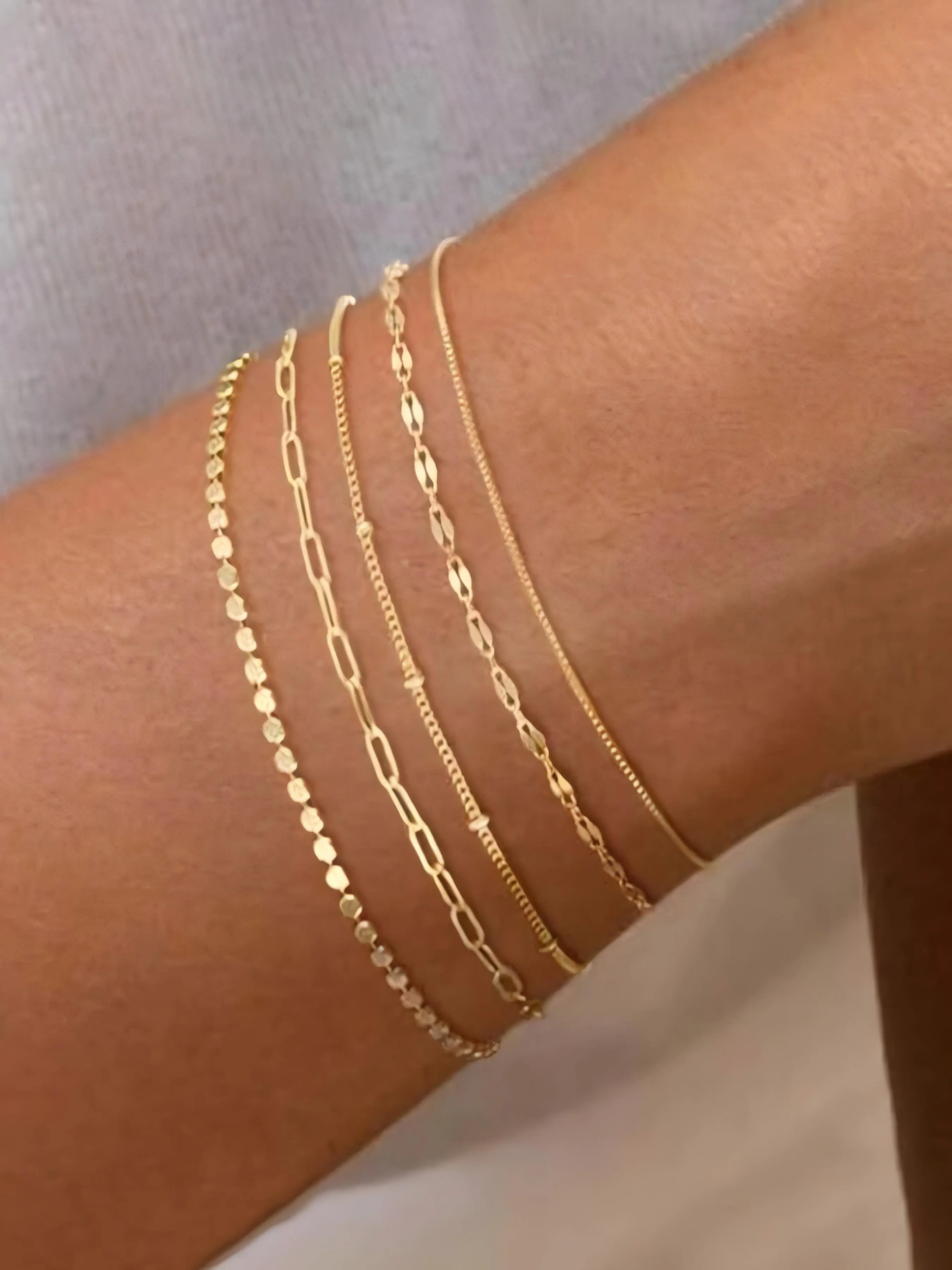 Women's Elegant Minimalist Chain Bracelets, Trendy Exquisite Bracelets, Fashionable Jewelry As Birthday Gift for Girlfriend, High Quality Bracelet, Bracelet Set, Fashionable Bracelet Style