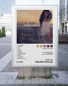 [ SALE UP TO 40% ] [NO FRAME] Jhene Aiko Sailing Soul(s) 16 Poster Bedroom Decoration (No Frame)