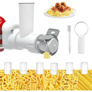 Pasta Maker Attachment for  Stand Mixer with 6 Different Shapes of Pasta Outlet, Durable for  Accessories and Attachments, Dishwasher Safe