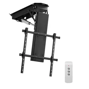 VEVOR Motorized Ceiling TV Mount, TV Wall Mount for 32 to 70 Inch TV, Electric Adjustable Ceiling TV Mount, Motorized Flip Down TV Mount Bracket with Max VESA 24x 24 in, Fits TVs Up to 110 lbs
