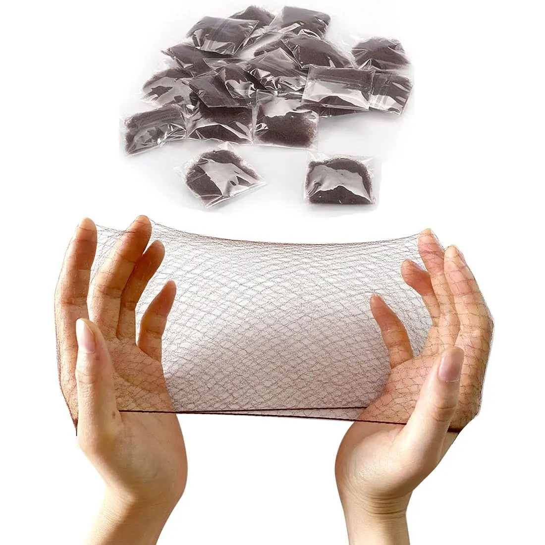 20 Pcs Hair Nets for Women Bun,Invisible Hair Nets Elastic Edge Mesh