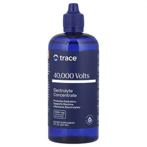 Trace 40,000 Volts, Electrolyte Concentrate, 8 fl oz (237 ml) Trace 40,000 Volts, Electrolyte Concentrate, 8 fl oz (237 ml)