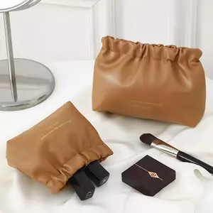 Mini Leather Pouch – Sleek Snap Closure, Perfect for Makeup or On-the-Go Must-Haves
