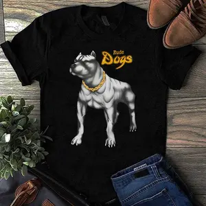 Rude Dogs 90'S Streetwear Vintage Replica Pitbull T-Shirt