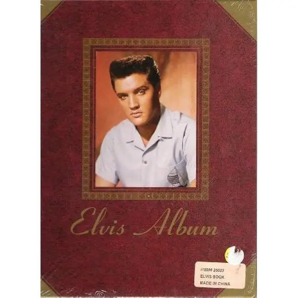 Used Elvis Album by Various Artists (Hardcover, 3.75 lbs, Like New, Historic Reprints, Glossy Tan Pages, Fascinating to Elvis Fans)