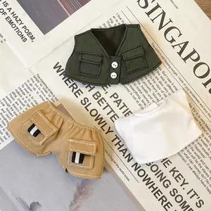 THE MONSTERS - Labubu clothing 17cm baby clothes. The first and second generations of Labubu   can wear cotton baby clothes when sitting or standing  A complete set of cool and trendy clothes