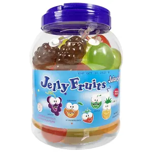 Juicy Jelly Fruits - Jelly with Unique Flavors - Fruity Snack for All Occasions - No Caffeine - Strawberry - 24 Months - No Warranty