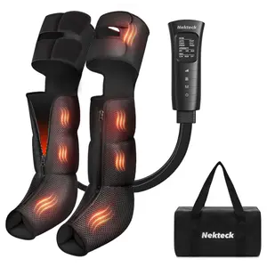 Nekteck Leg Massager 3-in-1 Foot Calf Thigh Massager with Heat Compression Therapy for Relaxation Recovery Air Compression Wraps