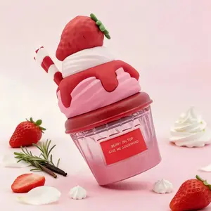 Berry on Top Give Me Gourmand EDP | 75 ml (2.5FI.Oz) | Ultra Sweet Strawberry Jam CreamCandy Scent Gourmand Vanilla Musk PerfumeNovelty Cute Dessert Bottle Fragrance for | vanilla perfumes | longlasting perfume | Suitable for all occasions