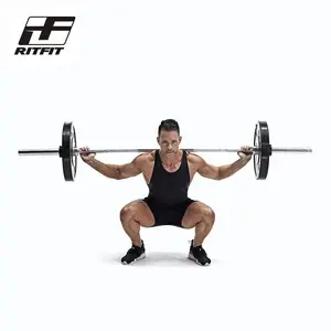 RitFit 7FT Olympic Barbell Bar 2'' Weight Lifting Bar for Muscle Training and Exercise