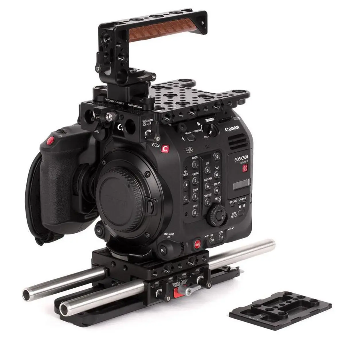 Wooden Camera Unified Camera Accessory Kit with Handle & Tripod for Canon C500 Mark II (Advanced), Accessories
