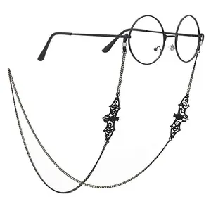 Eyeglasses Straps Bat Beads Link Chain Glasses Hollow Chains Eyewear Glasses Sunglasses Cable Holder Strap Neck Band Accessories