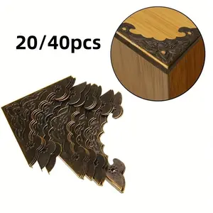 Decorative Metal Corner Protectors, Copper Color Finish, No Latex, for Furniture Edges, Wood Boxes, Scrapbook Albums, Home Decor