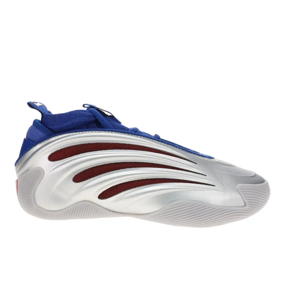 adidas Mens Harden Volume 9 Kansas Jayhawks Basketball Sneakers Shoes - Silver