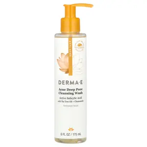 DERMA E Acne Deep Pore Cleansing Wash, 6 fl oz (175 ml)