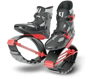 Kangoo Jumps through JumpBoots fit boots for rebounding exercise: Kids PowerShoe Red