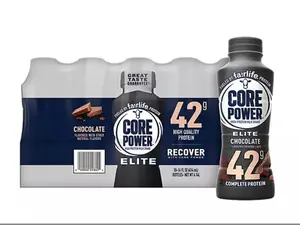 Power Elite 42g Protein Shake, Chocolate, 14 fl. oz., 10 pk Beverage Natural
