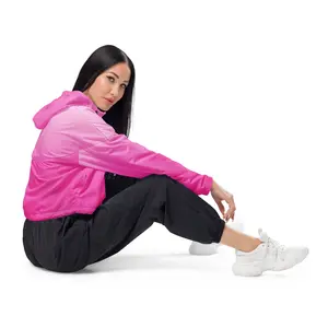 Women’s Hyper Pink Cropped Windbreaker