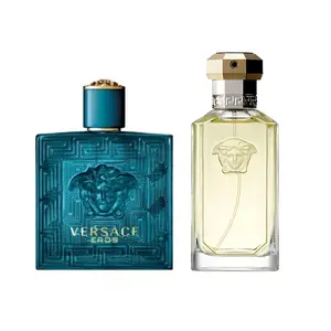 Versace Eros & The Dreamer Tester Perfume Set for Men | 3.4 oz Each | 100% Authentic Designer Fragrances | Long Lasting Fresh & Woody Amber Scent Duo