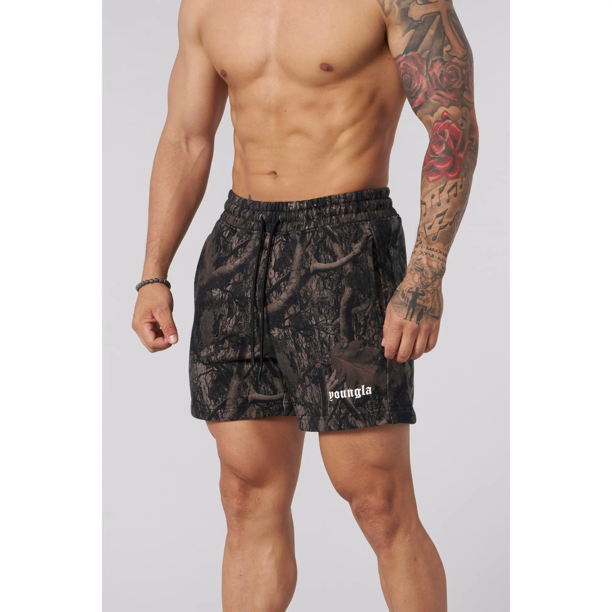1118 - Tree Camo Cotton Shorts