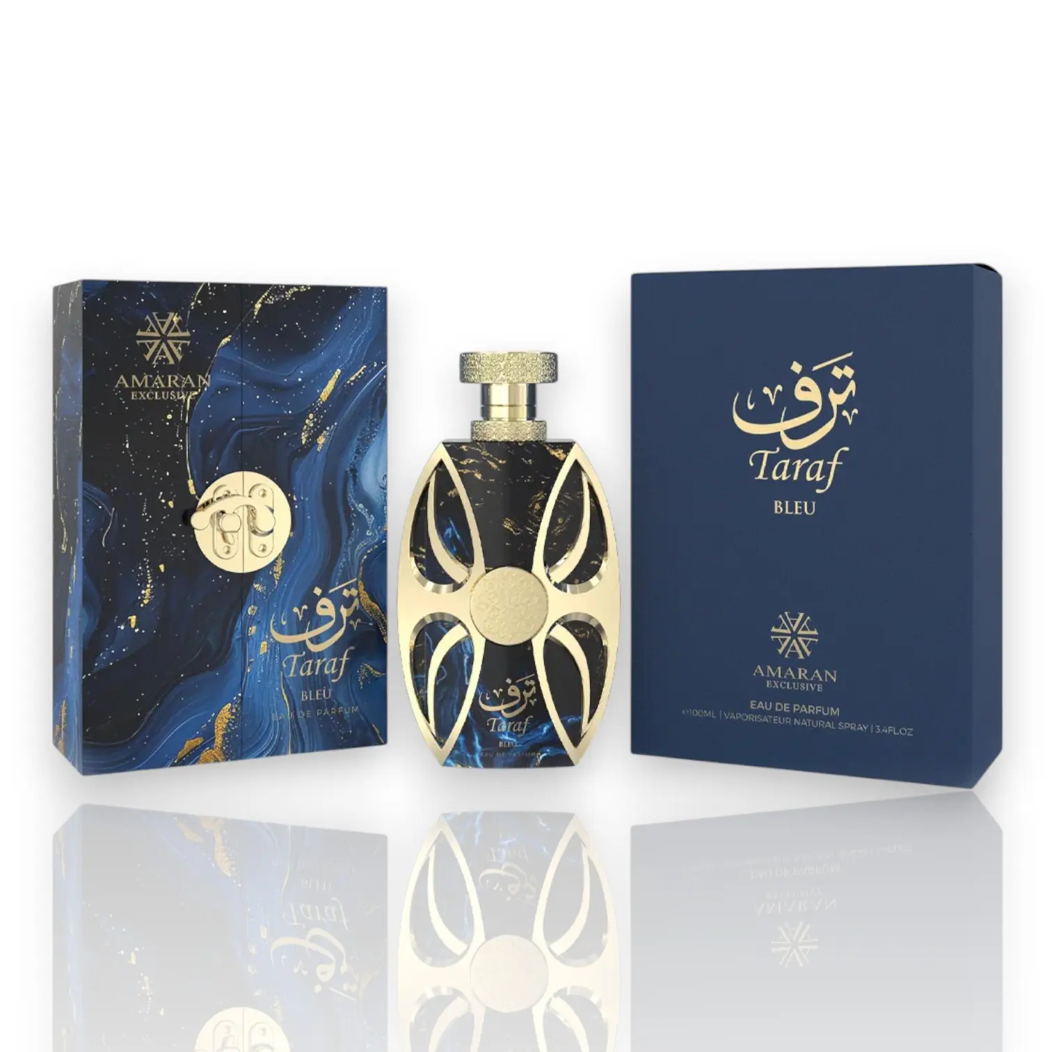 Amaran | Taraf | Bleu | Unisex Fragrance | 100 ML 3.4 OZ | Eau De Parfum | Raspberry - Strawberry & Rhubarb