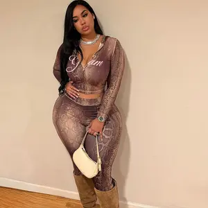 2025 Autumn/Winter New Collection: Soft-touch slim-fit cardigan top and high-waisted, tight-fitting printed trousers set for women. New Year gifts